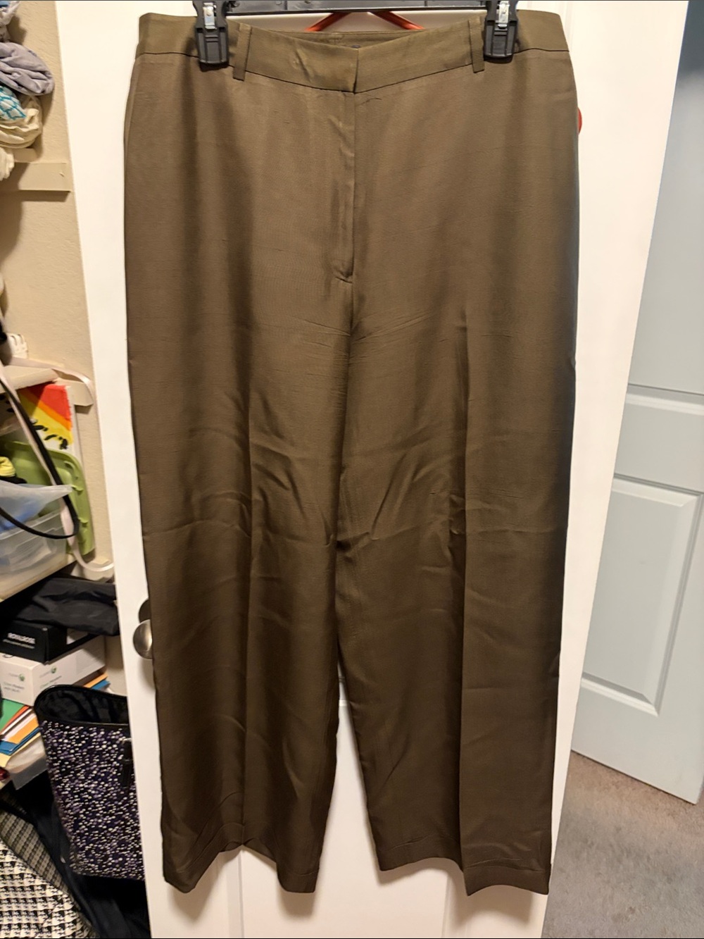Ann Taylor Men's Olive-Brown Dress Pants